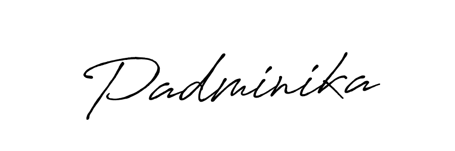 Make a beautiful signature design for name Padminika. With this signature (Antro_Vectra_Bolder) style, you can create a handwritten signature for free. Padminika signature style 7 images and pictures png