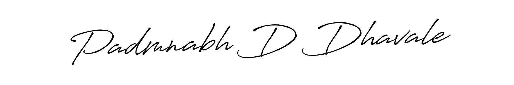 Padmnabh D Dhavale stylish signature style. Best Handwritten Sign (Antro_Vectra_Bolder) for my name. Handwritten Signature Collection Ideas for my name Padmnabh D Dhavale. Padmnabh D Dhavale signature style 7 images and pictures png
