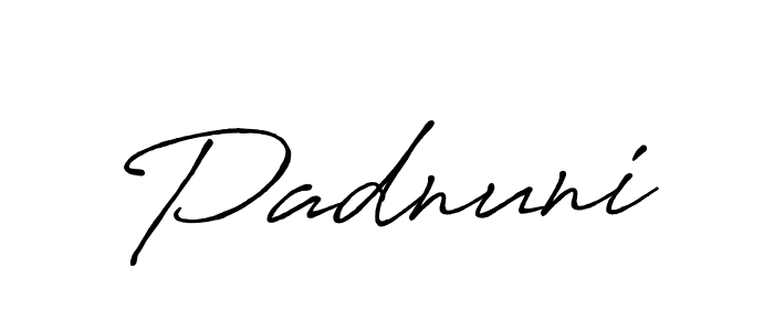 How to make Padnuni signature? Antro_Vectra_Bolder is a professional autograph style. Create handwritten signature for Padnuni name. Padnuni signature style 7 images and pictures png
