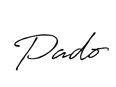 Also we have Pado name is the best signature style. Create professional handwritten signature collection using Antro_Vectra_Bolder autograph style. Pado signature style 7 images and pictures png