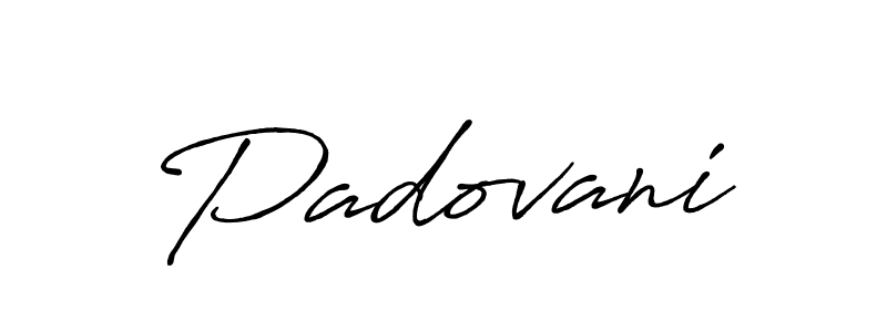 Use a signature maker to create a handwritten signature online. With this signature software, you can design (Antro_Vectra_Bolder) your own signature for name Padovani. Padovani signature style 7 images and pictures png