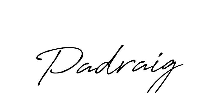 Design your own signature with our free online signature maker. With this signature software, you can create a handwritten (Antro_Vectra_Bolder) signature for name Padraig. Padraig signature style 7 images and pictures png