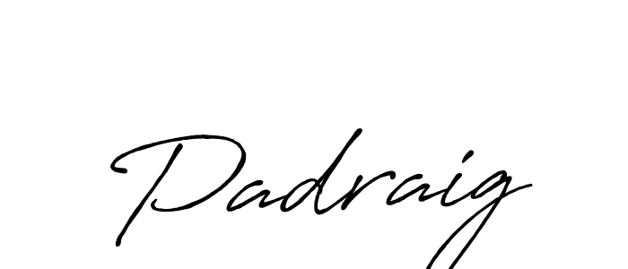 It looks lik you need a new signature style for name Padraig. Design unique handwritten (Antro_Vectra_Bolder) signature with our free signature maker in just a few clicks. Padraig signature style 7 images and pictures png