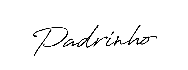 You should practise on your own different ways (Antro_Vectra_Bolder) to write your name (Padrinho) in signature. don't let someone else do it for you. Padrinho signature style 7 images and pictures png