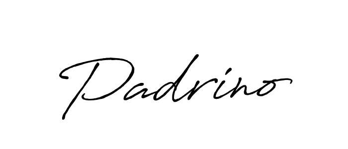 How to make Padrino name signature. Use Antro_Vectra_Bolder style for creating short signs online. This is the latest handwritten sign. Padrino signature style 7 images and pictures png