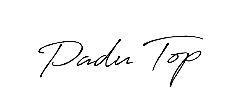 How to make Padu Top signature? Antro_Vectra_Bolder is a professional autograph style. Create handwritten signature for Padu Top name. Padu Top signature style 7 images and pictures png