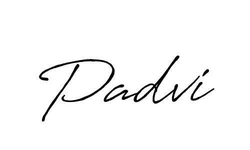 Design your own signature with our free online signature maker. With this signature software, you can create a handwritten (Antro_Vectra_Bolder) signature for name Padvi. Padvi signature style 7 images and pictures png