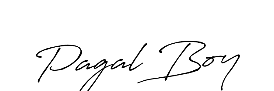 How to make Pagal Boy name signature. Use Antro_Vectra_Bolder style for creating short signs online. This is the latest handwritten sign. Pagal Boy signature style 7 images and pictures png
