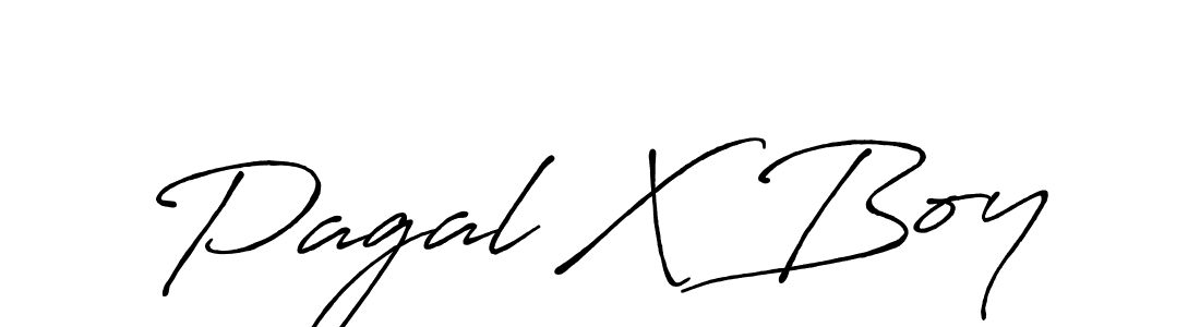 Create a beautiful signature design for name Pagal X Boy. With this signature (Antro_Vectra_Bolder) fonts, you can make a handwritten signature for free. Pagal X Boy signature style 7 images and pictures png