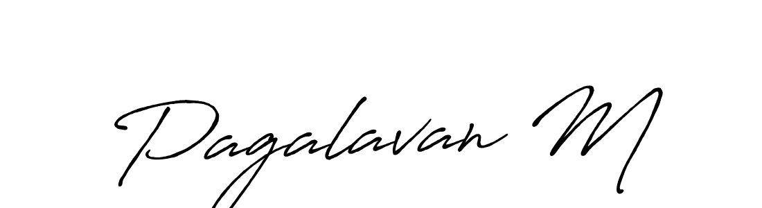 Pagalavan M stylish signature style. Best Handwritten Sign (Antro_Vectra_Bolder) for my name. Handwritten Signature Collection Ideas for my name Pagalavan M. Pagalavan M signature style 7 images and pictures png