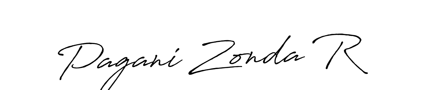 Also You can easily find your signature by using the search form. We will create Pagani Zonda R name handwritten signature images for you free of cost using Antro_Vectra_Bolder sign style. Pagani Zonda R signature style 7 images and pictures png