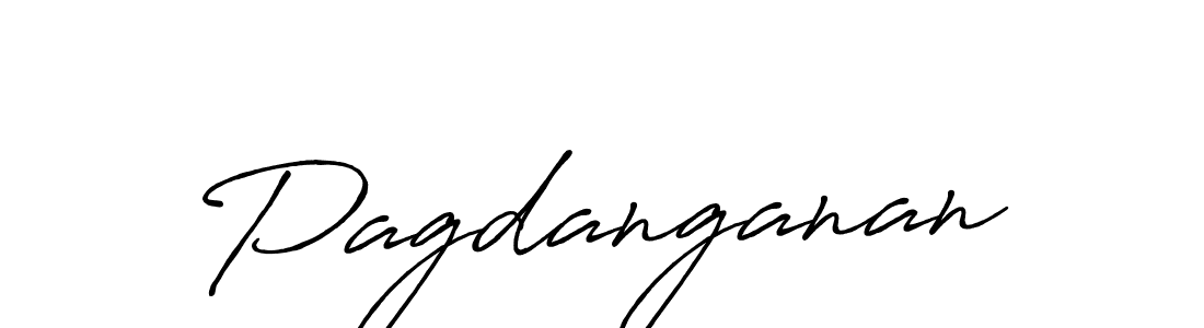 How to make Pagdanganan name signature. Use Antro_Vectra_Bolder style for creating short signs online. This is the latest handwritten sign. Pagdanganan signature style 7 images and pictures png