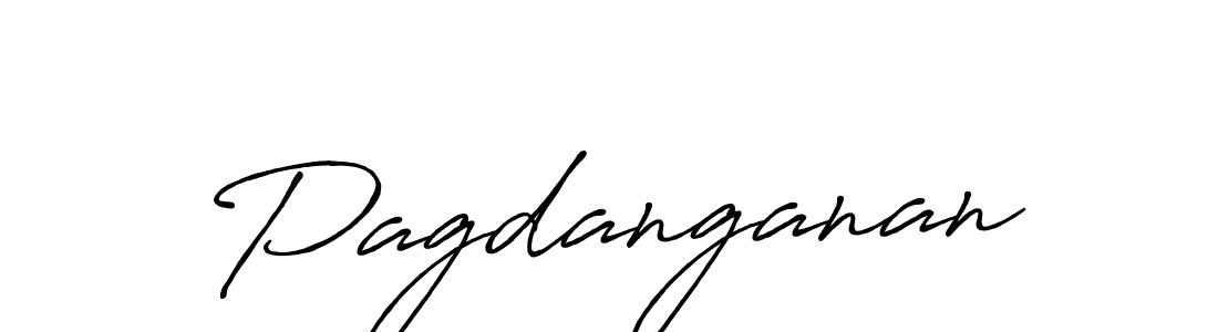 How to make Pagdanganan name signature. Use Antro_Vectra_Bolder style for creating short signs online. This is the latest handwritten sign. Pagdanganan signature style 7 images and pictures png