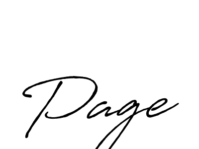 You should practise on your own different ways (Antro_Vectra_Bolder) to write your name (Page) in signature. don't let someone else do it for you. Page signature style 7 images and pictures png