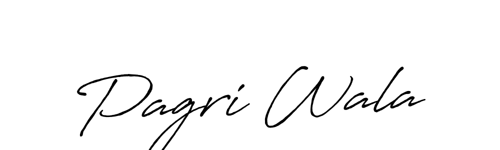 Make a beautiful signature design for name Pagri Wala. With this signature (Antro_Vectra_Bolder) style, you can create a handwritten signature for free. Pagri Wala signature style 7 images and pictures png