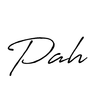 Create a beautiful signature design for name Pah. With this signature (Antro_Vectra_Bolder) fonts, you can make a handwritten signature for free. Pah signature style 7 images and pictures png