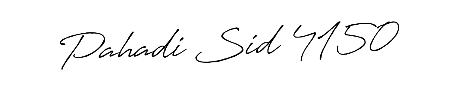 Create a beautiful signature design for name Pahadi Sid 4150. With this signature (Antro_Vectra_Bolder) fonts, you can make a handwritten signature for free. Pahadi Sid 4150 signature style 7 images and pictures png