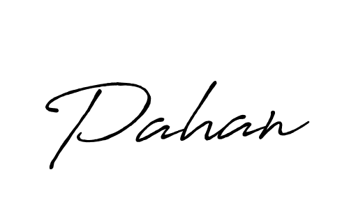 Use a signature maker to create a handwritten signature online. With this signature software, you can design (Antro_Vectra_Bolder) your own signature for name Pahan. Pahan signature style 7 images and pictures png