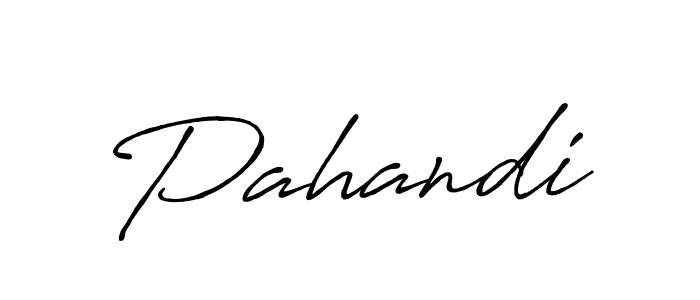 Make a beautiful signature design for name Pahandi. With this signature (Antro_Vectra_Bolder) style, you can create a handwritten signature for free. Pahandi signature style 7 images and pictures png