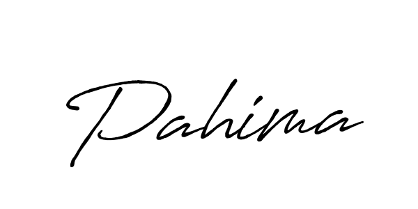 Use a signature maker to create a handwritten signature online. With this signature software, you can design (Antro_Vectra_Bolder) your own signature for name Pahima. Pahima signature style 7 images and pictures png