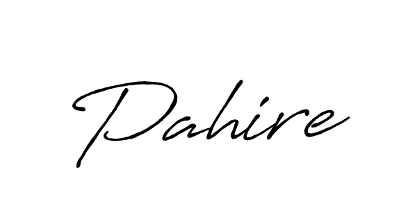 Design your own signature with our free online signature maker. With this signature software, you can create a handwritten (Antro_Vectra_Bolder) signature for name Pahire. Pahire signature style 7 images and pictures png