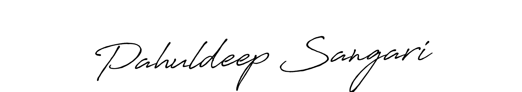 Pahuldeep Sangari stylish signature style. Best Handwritten Sign (Antro_Vectra_Bolder) for my name. Handwritten Signature Collection Ideas for my name Pahuldeep Sangari. Pahuldeep Sangari signature style 7 images and pictures png