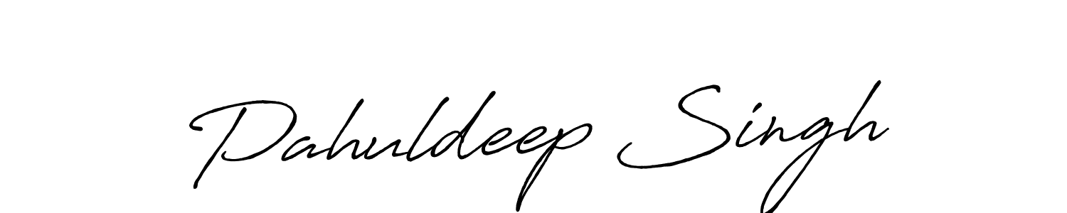 Pahuldeep Singh stylish signature style. Best Handwritten Sign (Antro_Vectra_Bolder) for my name. Handwritten Signature Collection Ideas for my name Pahuldeep Singh. Pahuldeep Singh signature style 7 images and pictures png