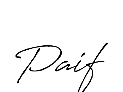 Make a beautiful signature design for name Paif. With this signature (Antro_Vectra_Bolder) style, you can create a handwritten signature for free. Paif signature style 7 images and pictures png