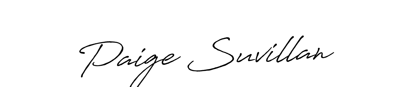 if you are searching for the best signature style for your name Paige Suvillan. so please give up your signature search. here we have designed multiple signature styles  using Antro_Vectra_Bolder. Paige Suvillan signature style 7 images and pictures png