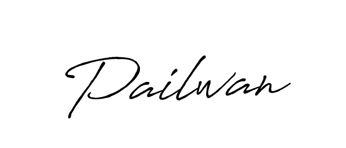 Design your own signature with our free online signature maker. With this signature software, you can create a handwritten (Antro_Vectra_Bolder) signature for name Pailwan. Pailwan signature style 7 images and pictures png