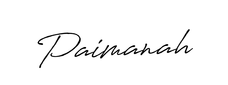 Create a beautiful signature design for name Paimanah. With this signature (Antro_Vectra_Bolder) fonts, you can make a handwritten signature for free. Paimanah signature style 7 images and pictures png