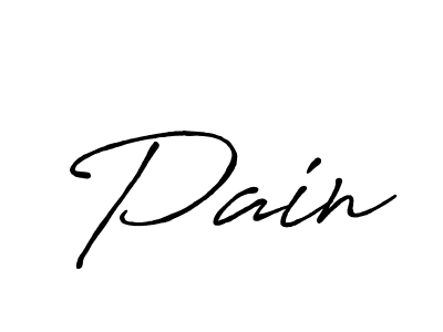 Use a signature maker to create a handwritten signature online. With this signature software, you can design (Antro_Vectra_Bolder) your own signature for name Pain. Pain signature style 7 images and pictures png