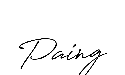 This is the best signature style for the Paing name. Also you like these signature font (Antro_Vectra_Bolder). Mix name signature. Paing signature style 7 images and pictures png