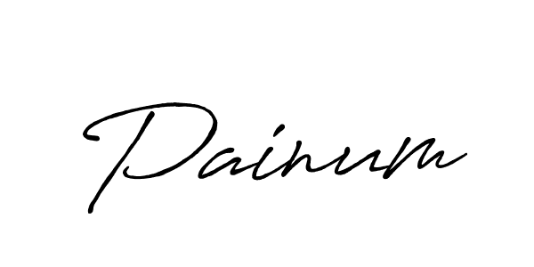 Design your own signature with our free online signature maker. With this signature software, you can create a handwritten (Antro_Vectra_Bolder) signature for name Painum. Painum signature style 7 images and pictures png