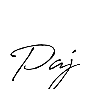 Paj stylish signature style. Best Handwritten Sign (Antro_Vectra_Bolder) for my name. Handwritten Signature Collection Ideas for my name Paj. Paj signature style 7 images and pictures png