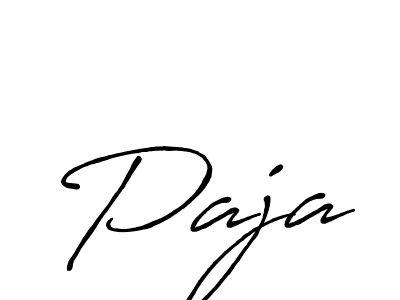 Use a signature maker to create a handwritten signature online. With this signature software, you can design (Antro_Vectra_Bolder) your own signature for name Paja. Paja signature style 7 images and pictures png