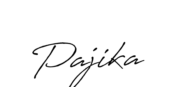 How to make Pajika signature? Antro_Vectra_Bolder is a professional autograph style. Create handwritten signature for Pajika name. Pajika signature style 7 images and pictures png