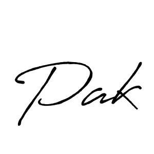 How to make Pak name signature. Use Antro_Vectra_Bolder style for creating short signs online. This is the latest handwritten sign. Pak signature style 7 images and pictures png