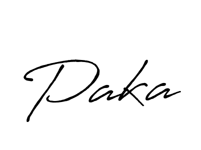 Also we have Paka name is the best signature style. Create professional handwritten signature collection using Antro_Vectra_Bolder autograph style. Paka signature style 7 images and pictures png