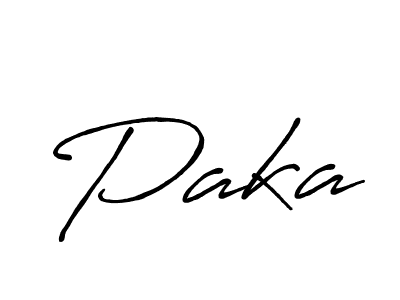 Also we have Paka name is the best signature style. Create professional handwritten signature collection using Antro_Vectra_Bolder autograph style. Paka signature style 7 images and pictures png