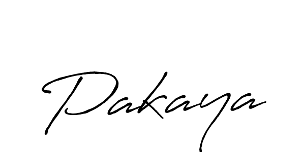 Use a signature maker to create a handwritten signature online. With this signature software, you can design (Antro_Vectra_Bolder) your own signature for name Pakaya. Pakaya signature style 7 images and pictures png