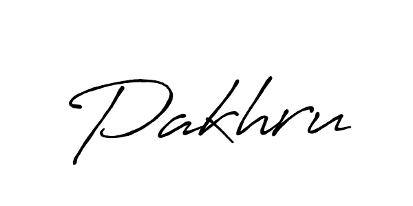 How to make Pakhru signature? Antro_Vectra_Bolder is a professional autograph style. Create handwritten signature for Pakhru name. Pakhru signature style 7 images and pictures png