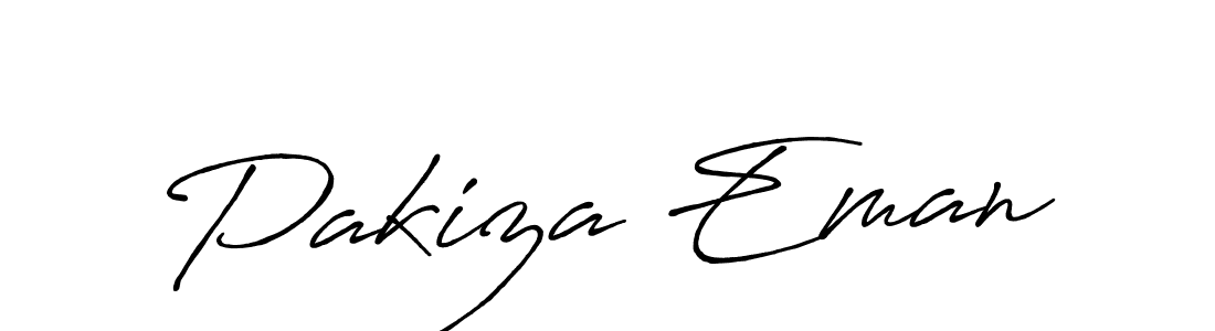 Design your own signature with our free online signature maker. With this signature software, you can create a handwritten (Antro_Vectra_Bolder) signature for name Pakiza Eman. Pakiza Eman signature style 7 images and pictures png