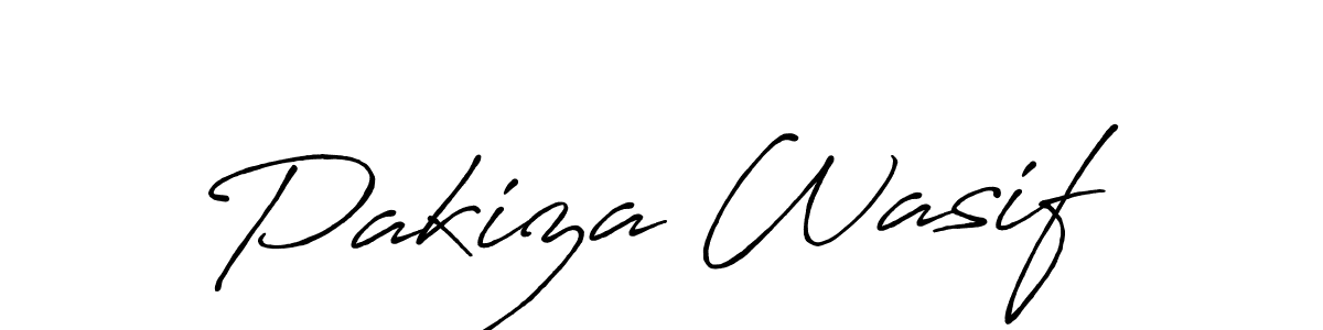 Design your own signature with our free online signature maker. With this signature software, you can create a handwritten (Antro_Vectra_Bolder) signature for name Pakiza Wasif. Pakiza Wasif signature style 7 images and pictures png