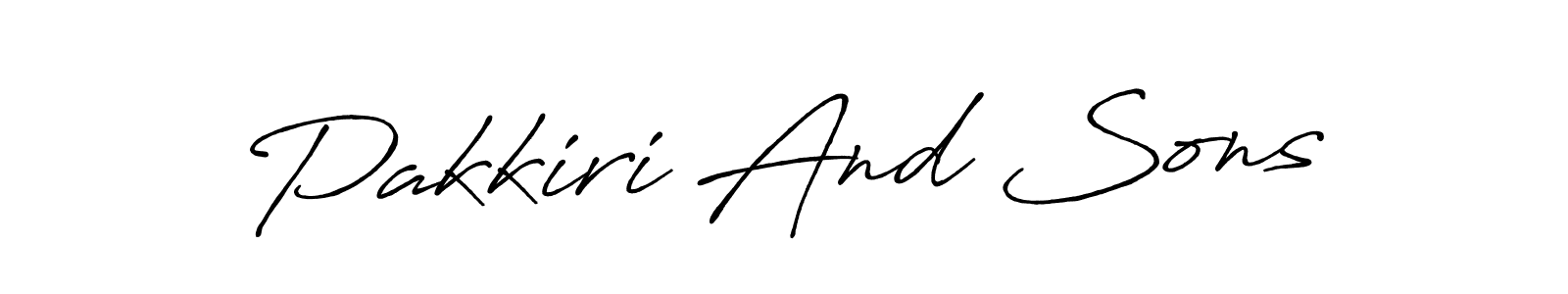 It looks lik you need a new signature style for name Pakkiri And Sons. Design unique handwritten (Antro_Vectra_Bolder) signature with our free signature maker in just a few clicks. Pakkiri And Sons signature style 7 images and pictures png