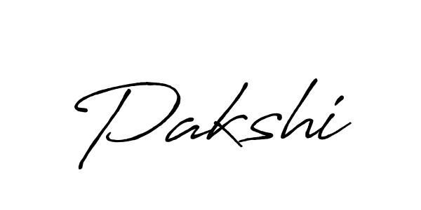 Design your own signature with our free online signature maker. With this signature software, you can create a handwritten (Antro_Vectra_Bolder) signature for name Pakshi. Pakshi signature style 7 images and pictures png