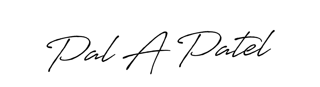 Create a beautiful signature design for name Pal A Patel. With this signature (Antro_Vectra_Bolder) fonts, you can make a handwritten signature for free. Pal A Patel signature style 7 images and pictures png