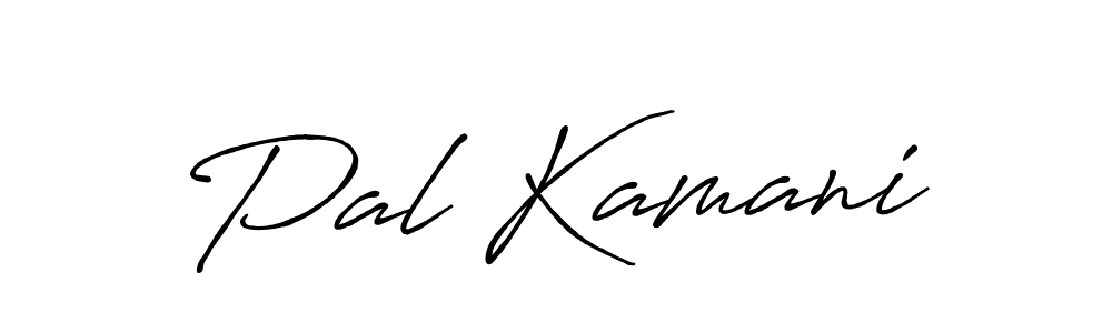 How to make Pal Kamani name signature. Use Antro_Vectra_Bolder style for creating short signs online. This is the latest handwritten sign. Pal Kamani signature style 7 images and pictures png