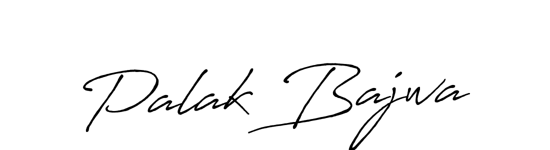 How to make Palak Bajwa name signature. Use Antro_Vectra_Bolder style for creating short signs online. This is the latest handwritten sign. Palak Bajwa signature style 7 images and pictures png