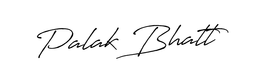 How to make Palak Bhatt name signature. Use Antro_Vectra_Bolder style for creating short signs online. This is the latest handwritten sign. Palak Bhatt signature style 7 images and pictures png